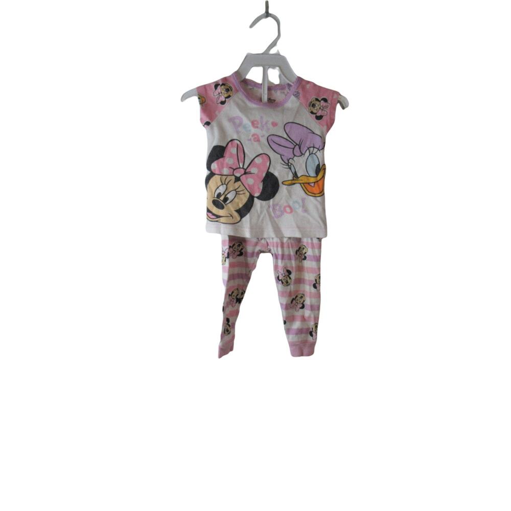Disney Baby Minnie and Daisy Peek-a-Boo striped pajama's